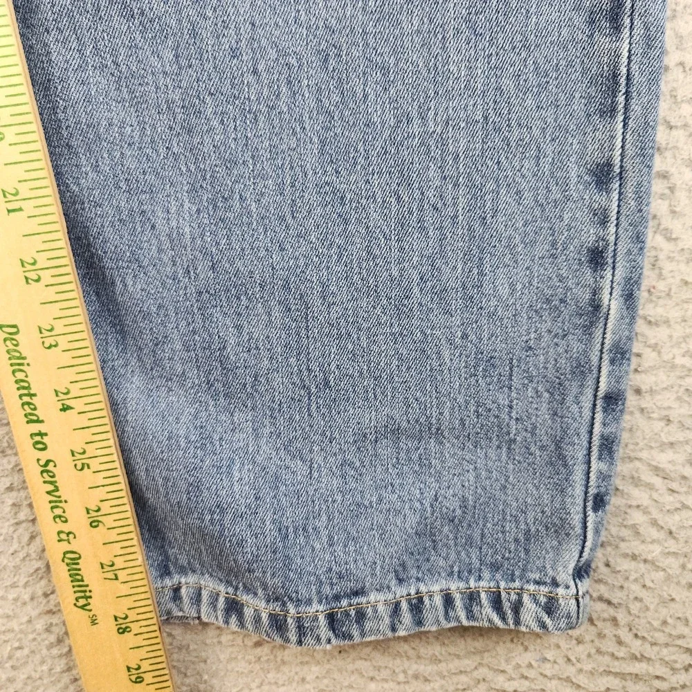 Nautica Jeans Co Y2K Jeans Mens 38x30 Relaxed Straight Blue Distressed